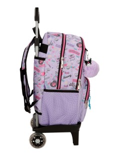 MOCHILA ADAP. 44CM 2C. C/CARRO. KUROMI RETROPOP 2